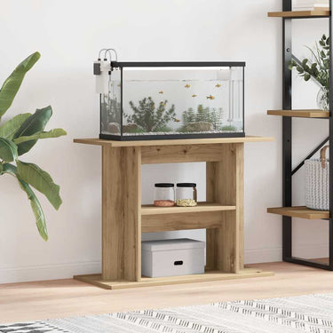 Vidaxl aquariumstandaard artisan eikenhout 80x35x60 cm