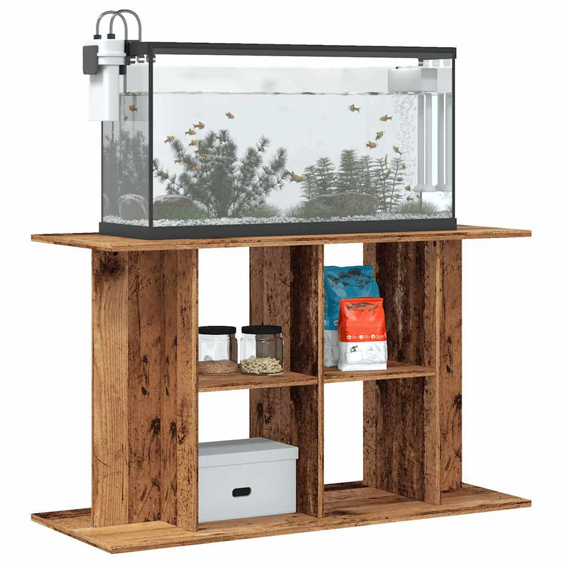 Load image into Gallery viewer, Vidaxl aquariumstandaard 100x40x60 cm bewerkt hout oud houtkleurig
