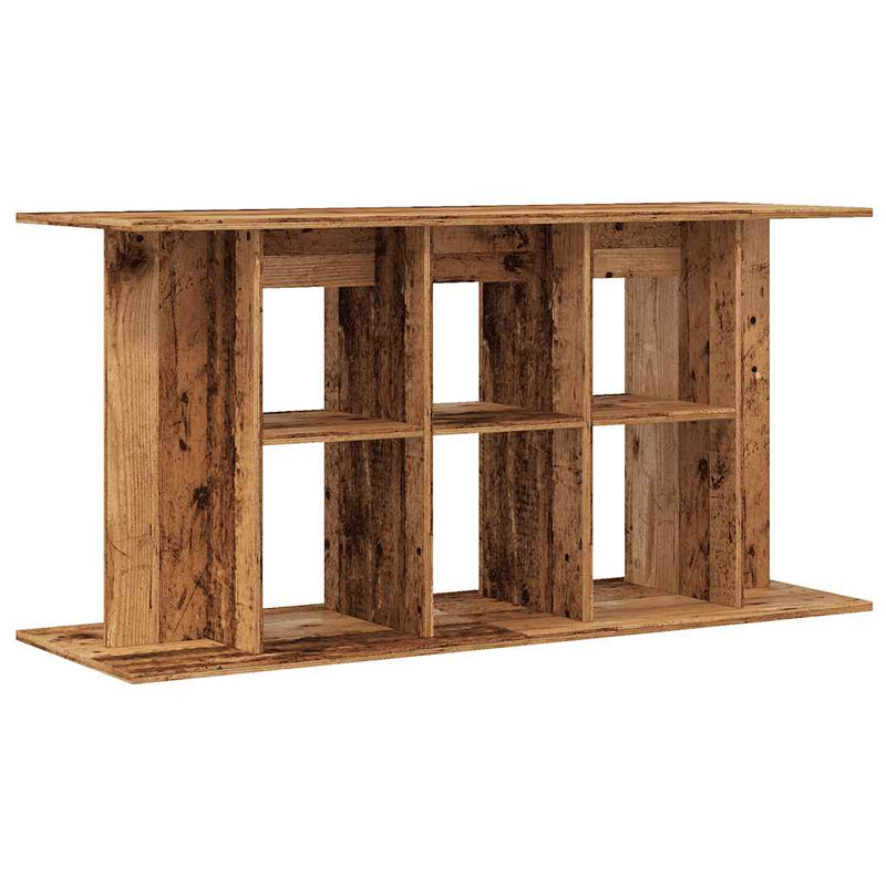 Load image into Gallery viewer, Vidaxl aquariumstandaard 120x40x60 cm bewerkt hout oud houtkleurig
