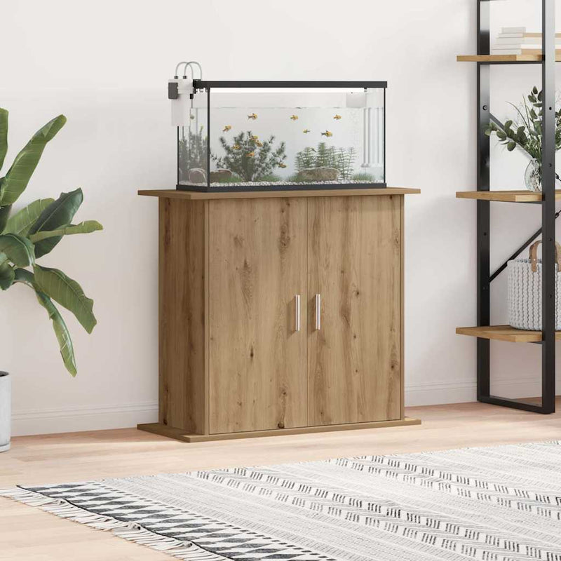 Load image into Gallery viewer, Vidaxl aquariumstandaard artisan eikenhout 81x36x73 cm bewerkt hout
