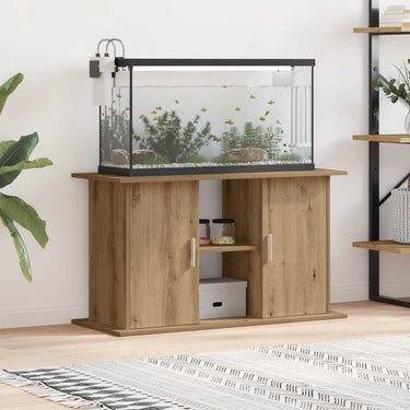 Vidaxl aquariumstandaard artisan eikenhout 101x41x58 cm bewerkt hout