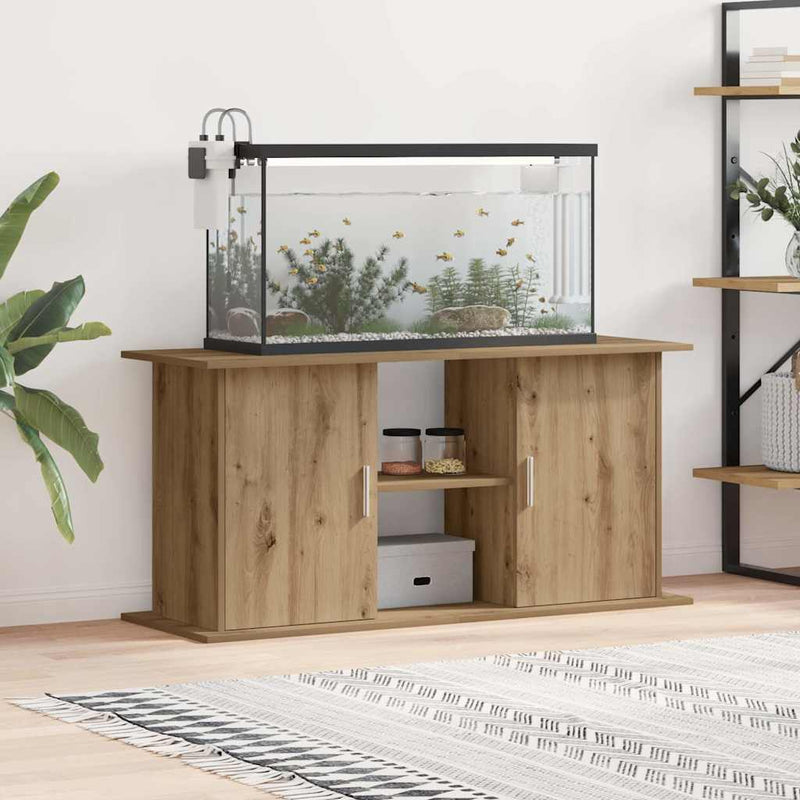 Load image into Gallery viewer, Vidaxl aquariumstandaard artisan eikenhout 121x41x58 cm bewerkt hout
