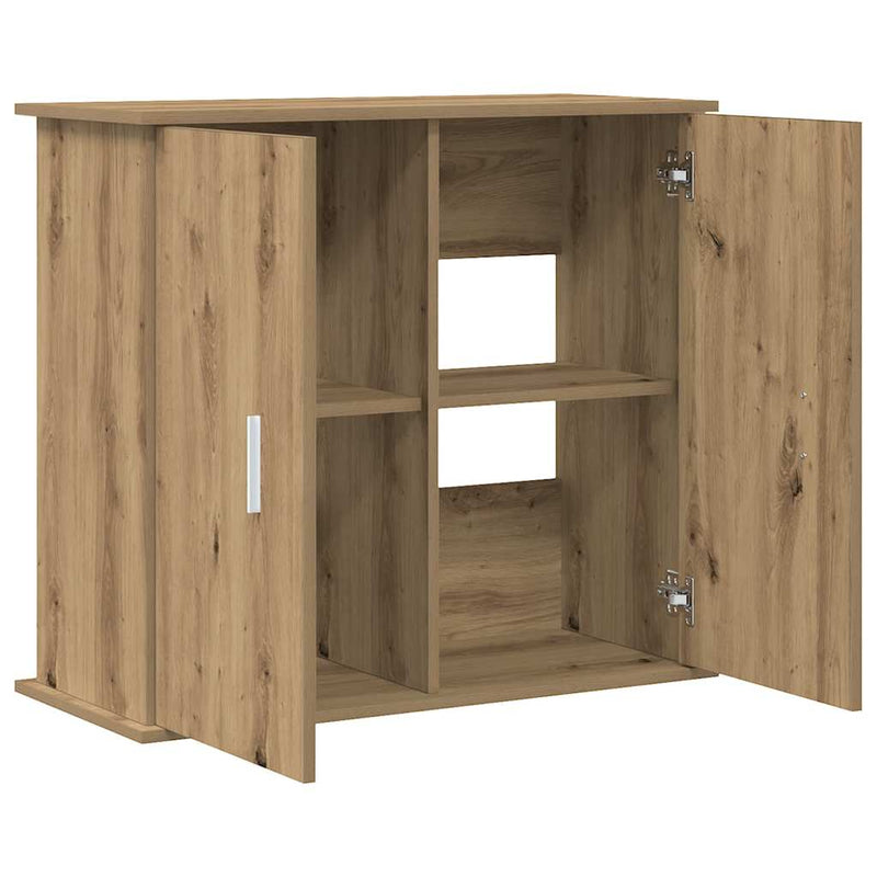 Load image into Gallery viewer, Vidaxl aquariumstandaard artisan eikenhout 81x36x73 cm bewerkt hout
