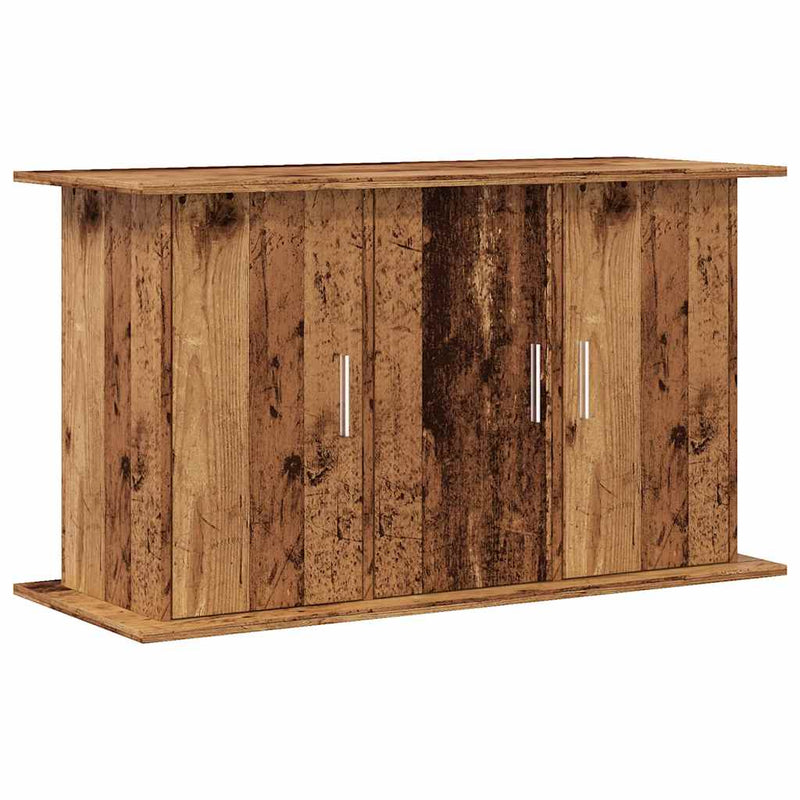 Load image into Gallery viewer, Vidaxl aquariumstandaard 101x41x58 cm bewerkt hout oud houtkleurig
