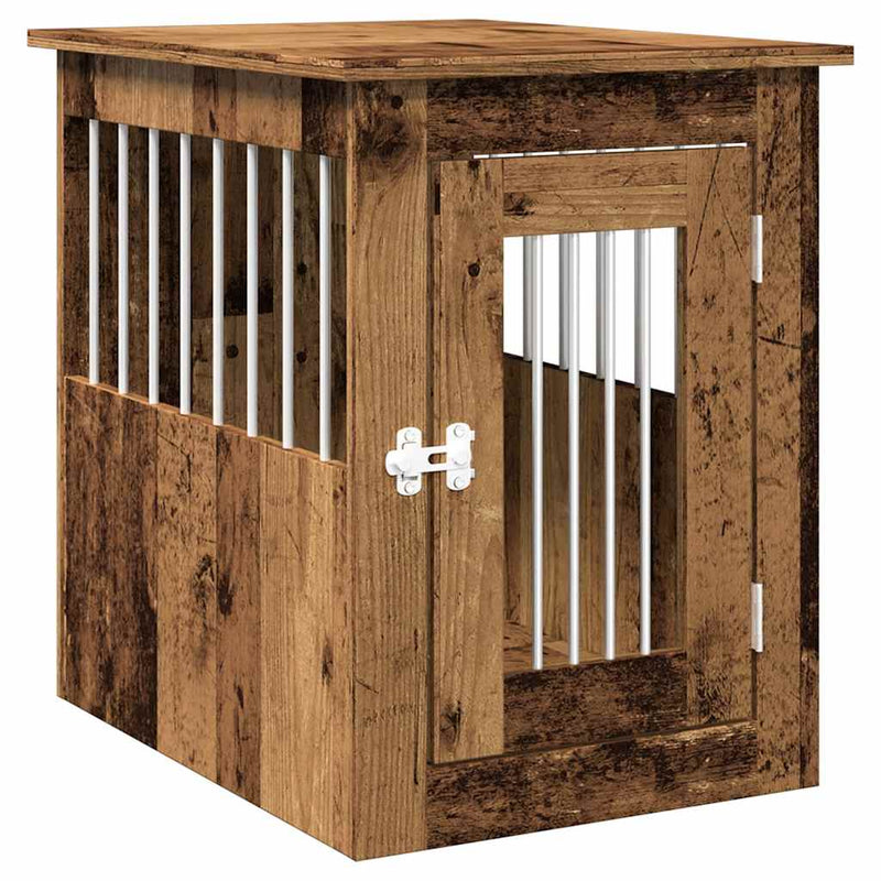 Load image into Gallery viewer, Vidaxl hondenbench 45x62x59 cm bewerkt hout oud houtkleurig
