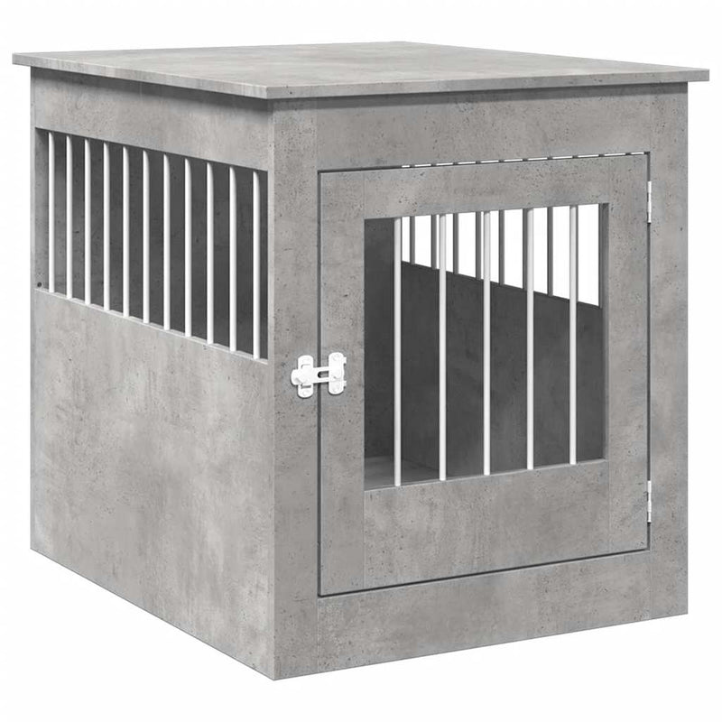 Load image into Gallery viewer, Vidaxl hondenbench 64,5x80x71 cm bewerkt hout betongrijs
