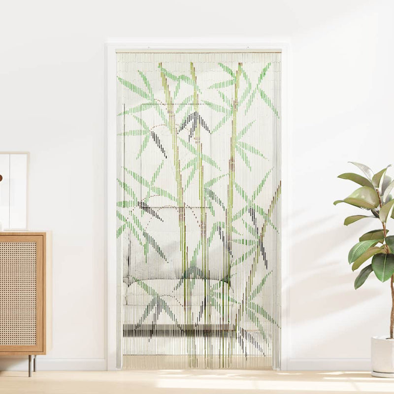 Load image into Gallery viewer, Vidaxl insectengordijn bamboe print 90x220 cm bamboe
