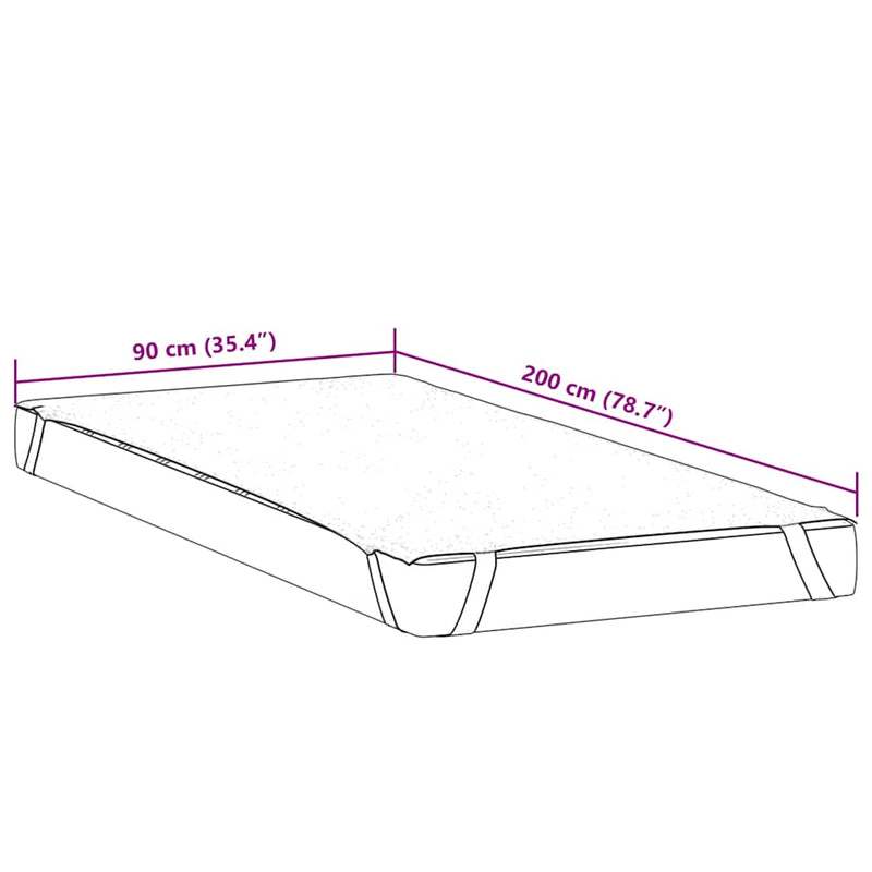 Load image into Gallery viewer, Vidaxl matrasbeschermer waterdicht 90x200 cm wit
