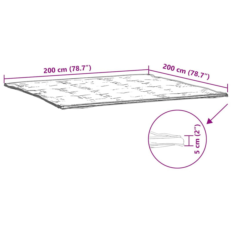 Load image into Gallery viewer, Vidaxl matrasbeschermer 200x200 cm wit
