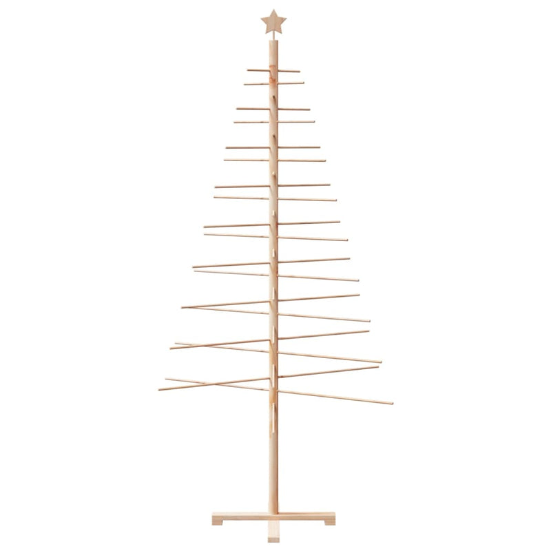 Load image into Gallery viewer, Vidaxl kerstdecoratie kerstboom 210 cm massief grenenhout
