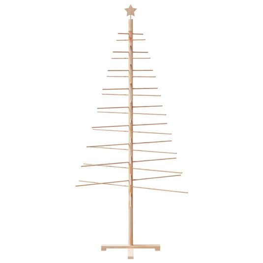 Vidaxl kerstdecoratie kerstboom 210 cm massief grenenhout