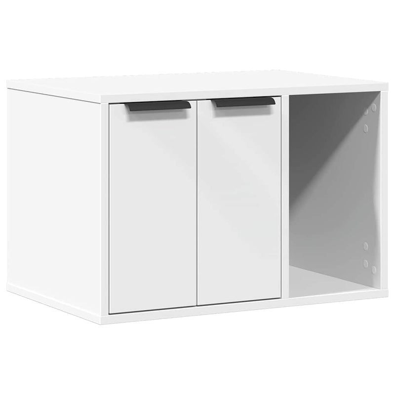 Load image into Gallery viewer, Vidaxl kattenbakkast 60x40x40 cm bewerkt hout wit
