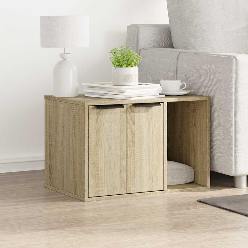 Load image into Gallery viewer, Vidaxl kattenbakkast 60x40x40 cm bewerkt hout sonoma eikenkleurig
