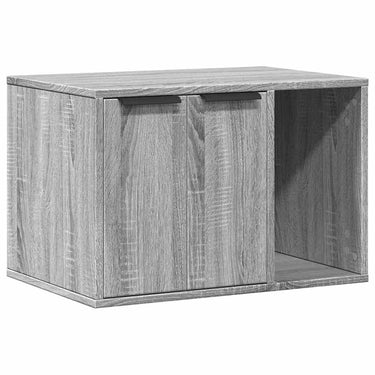 Vidaxl kattenbakkast 60x40x40 cm bewerkt hout grijs sonoma eikenkleur
