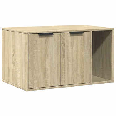 Vidaxl kattenbakkast 80x50x45 cm bewerkt hout sonoma eikenkleurig