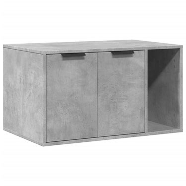 Vidaxl kattenbakkast 80x50x45 cm bewerkt hout betongrijs