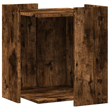 Vidaxl kattenbakkast 42x42x51 cm bewerkt hout gerookt eikenkleurig