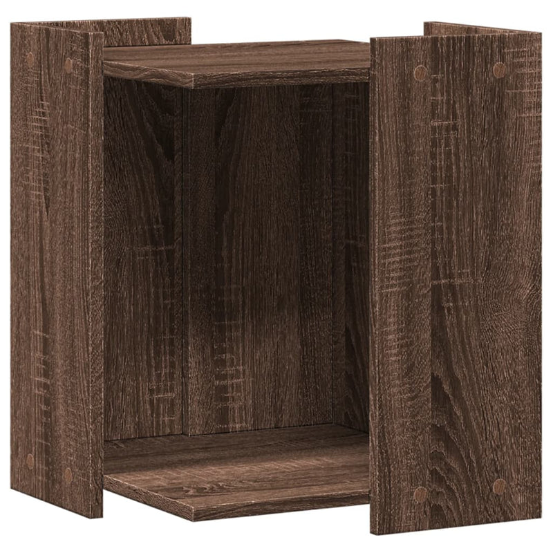 Load image into Gallery viewer, Vidaxl kattenbakkast 42x42x51 cm bewerkt hout bruin eikenkleurig
