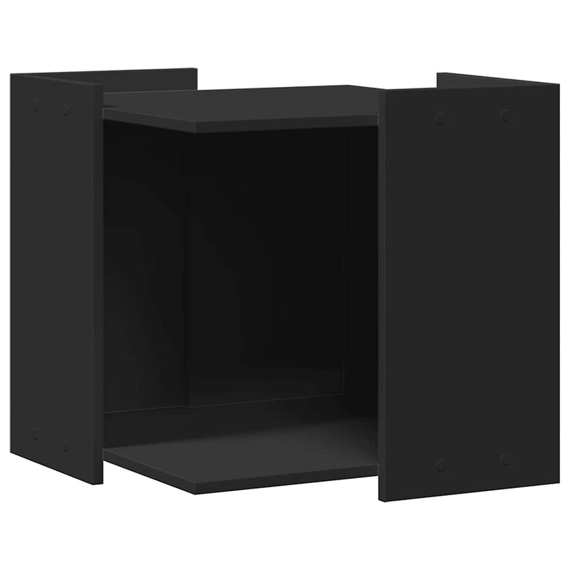 Load image into Gallery viewer, Vidaxl kattenbakkast 53x53x51 cm bewerkt hout zwart
