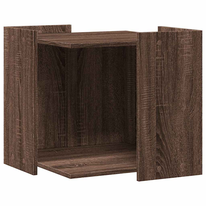 Load image into Gallery viewer, Vidaxl kattenbakkast 53x53x51 cm bewerkt hout bruin eikenkleurig

