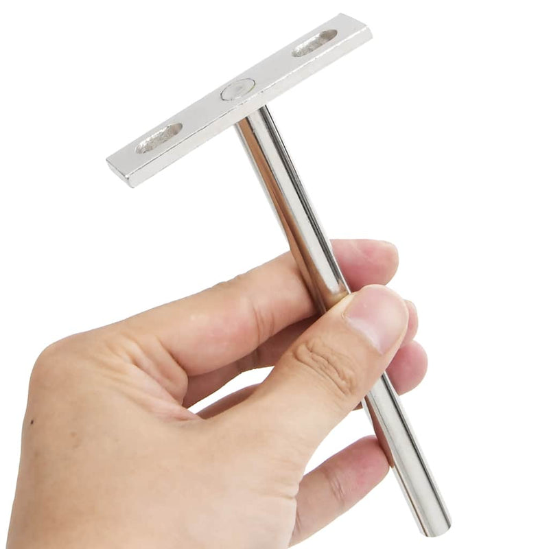 Load image into Gallery viewer, Vidaxl zwevende plankdragers 12st onzichtbaar ø10x150 mm koolstofstaal
