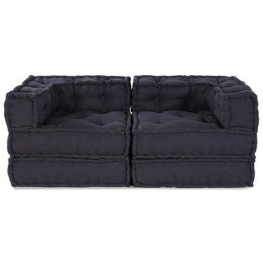Vidaxl modulair bank 2 pcs antraciet 140 x 70 x 56 cm stof