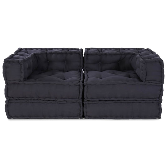 Vidaxl modulair bank 2 pcs antraciet 140 x 70 x 56 cm stof