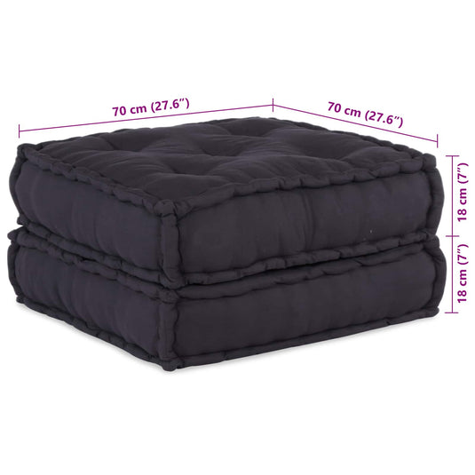 Vidaxl modulair bank 2 pcs antraciet 140 x 70 x 36 cm stof