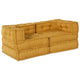 Vidaxl modulair bank 2 pcs geel 140 x 70 x 56 cm stof