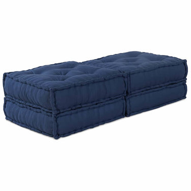 Vidaxl modulair bank 2 pcs indigo 140 x 70 x 36 cm stof