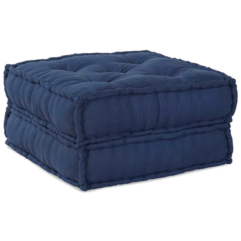 Load image into Gallery viewer, Vidaxl modulair bank 2 pcs indigo 140 x 70 x 36 cm stof
