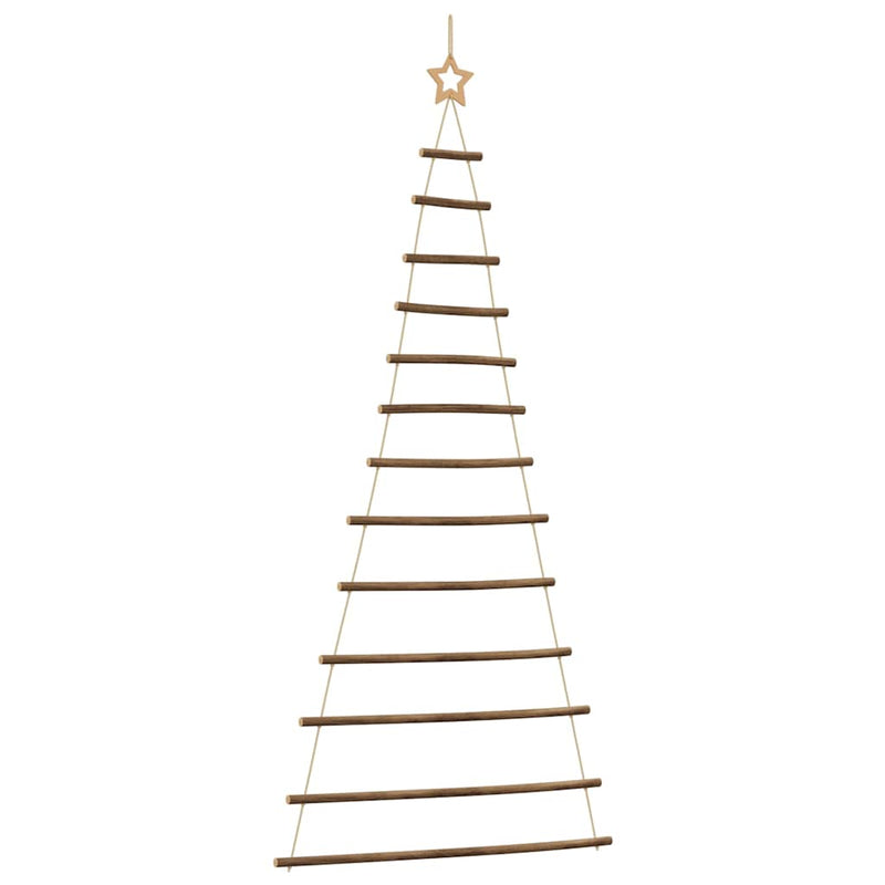 Load image into Gallery viewer, Vidaxl hangende kerstboom met topster 86x180 cm natuurlijke tak
