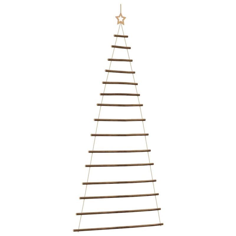 Load image into Gallery viewer, Vidaxl hangende kerstboom met topster 100x210 cm natuurlijke tak
