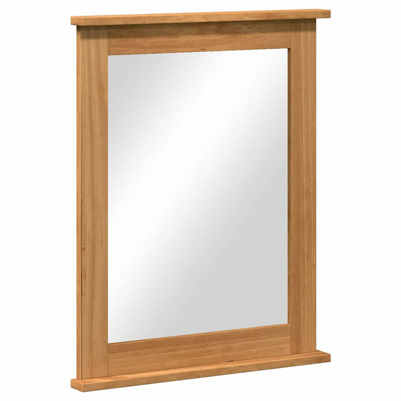 Load image into Gallery viewer, Vidaxl spiegel vigo honingbruin 55,5 x 5 x 70 cm massief grenenhout
