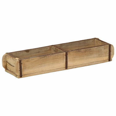 Vidaxl dienblad bruin 57 x 15 x 9 cm massief gerecycled hout