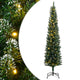 Vidaxl kunstkerstboom smal met 150 led's 120 cm
