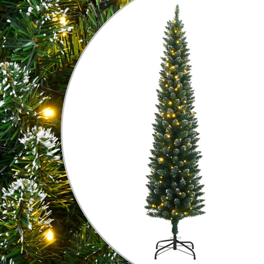 Vidaxl kunstkerstboom smal met 300 led's 180 cm
