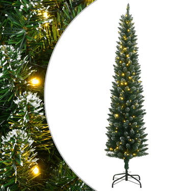 Vidaxl kunstkerstboom smal met 300 led's 240 cm