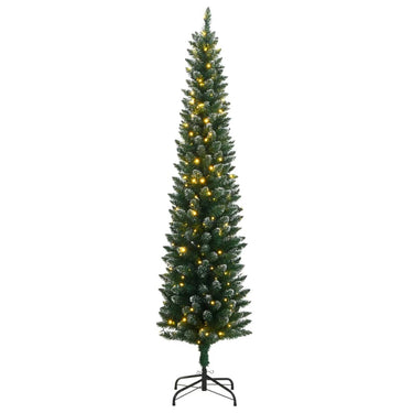 Vidaxl kunstkerstboom smal met 300 led's 240 cm