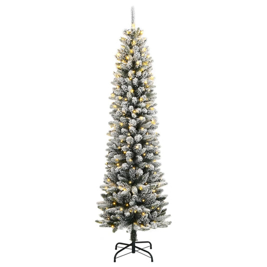 Vidaxl kunstkerstboom met 150 led's en sneeuw 150 cm