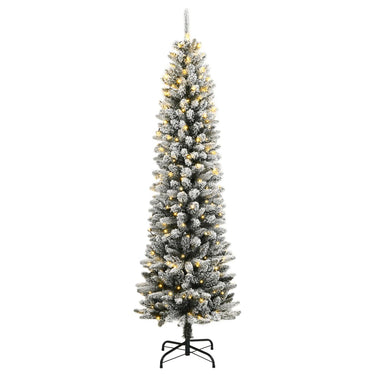 Vidaxl kunstkerstboom met 300 led's en sneeuw 210 cm
