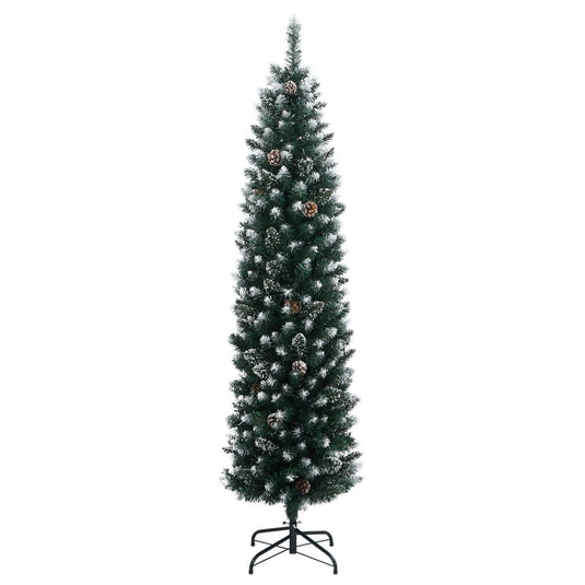 Vidaxl kunstkerstboom smal met 300 led's 180 cm