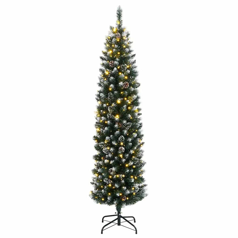 Load image into Gallery viewer, Vidaxl kunstkerstboom smal met 300 led's 180 cm
