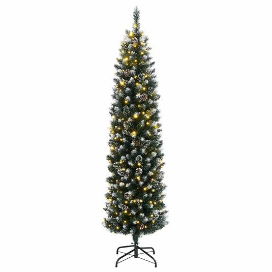 Vidaxl kunstkerstboom smal met 300 led's 180 cm