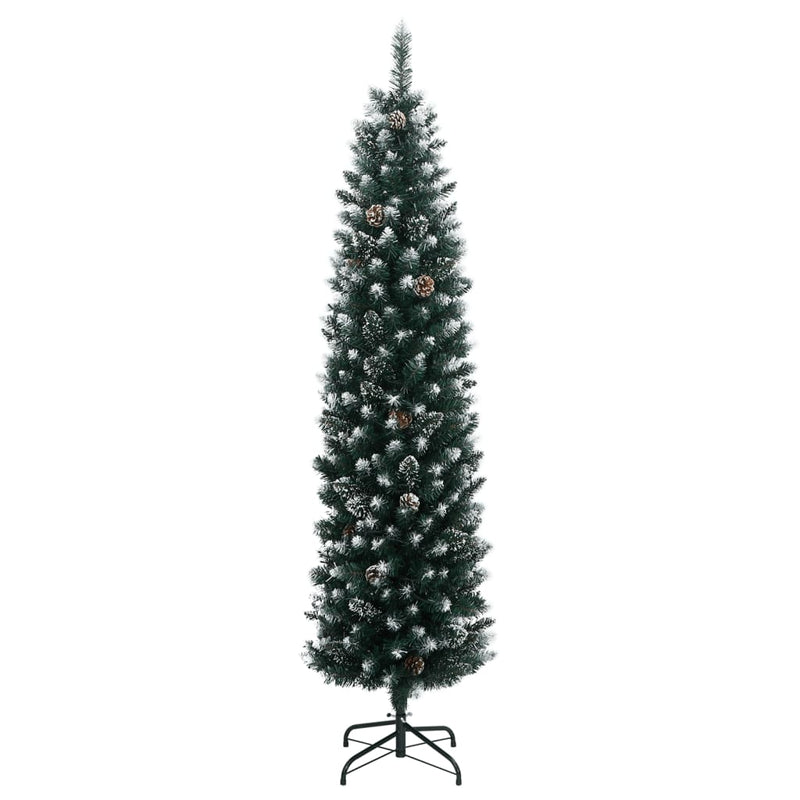 Load image into Gallery viewer, Vidaxl kunstkerstboom smal met 300 led's 210 cm
