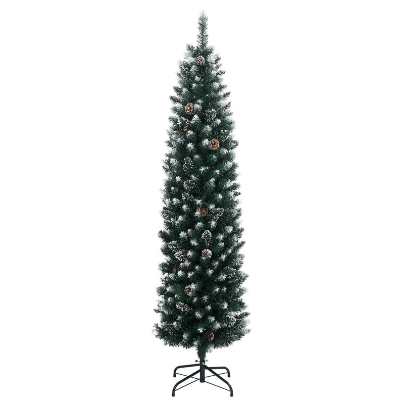 Load image into Gallery viewer, VidaXL Kunstkerstboom smal met 300 LED's 240 cm
