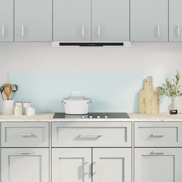 Vidaxl spatschermen keuken 2 st 80x60 cm gehard glas wit