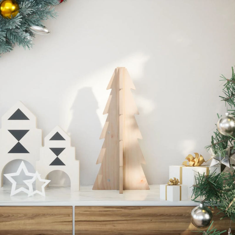 Load image into Gallery viewer, Vidaxl kerstdecoratie kerstboom 49 cm massief grenenhout
