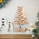 Vidaxl kerstdecoratie kerstboom 60 cm massief grenenhout