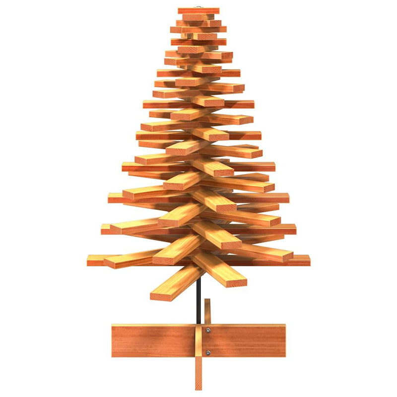 Load image into Gallery viewer, Vidaxl kerstdecoratie kerstboom 100 cm massief grenenhout wasbruin
